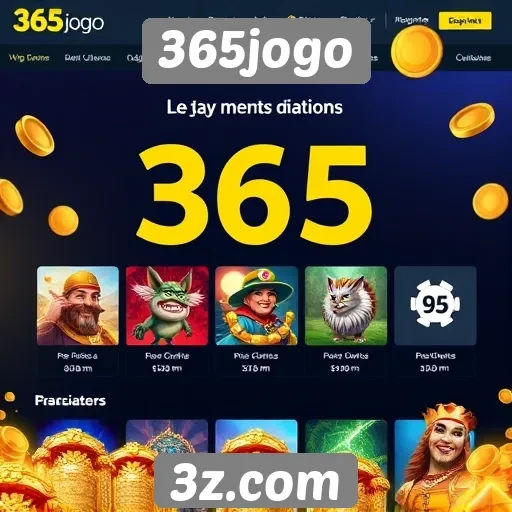 Análise das funcionalidades principais do site 365jogo